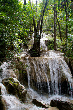 Erawan Waterfall；Kanchanaburi；泰國