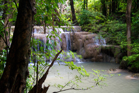 Erawan Waterfall；Kanchanaburi；泰國