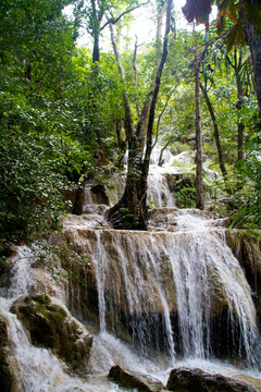 Erawan Waterfall；Kanchanaburi；泰國