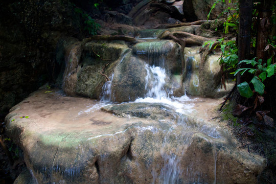 Erawan Waterfall；Kanchanaburi；泰國