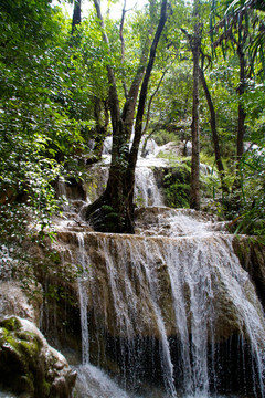Erawan Waterfall；Kanchanaburi；泰國