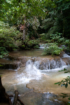 Erawan Waterfall；Kanchanaburi；泰國(guó)