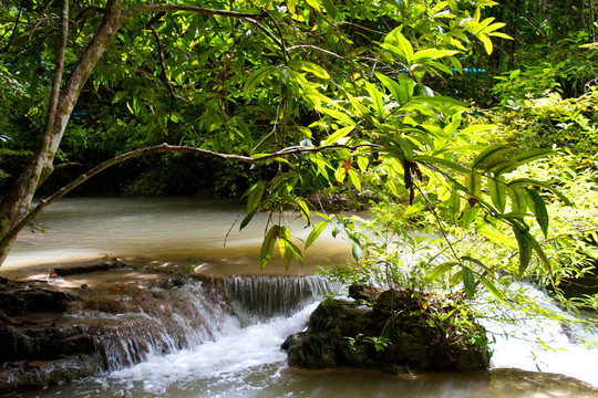 Erawan Waterfall；Kanchanaburi；泰國