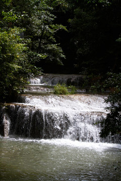 Erawan Waterfall；Kanchanaburi；泰國(guó)