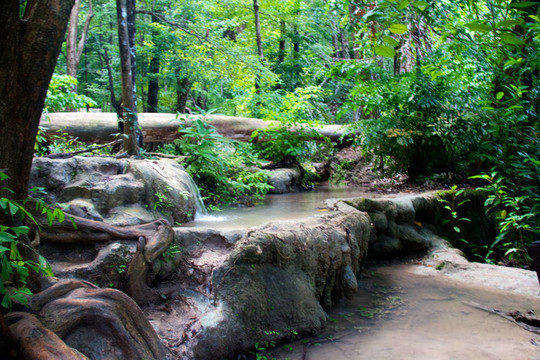 Erawan Waterfall；Kanchanaburi；泰國