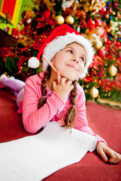 女孩給Santa寫了一封信
