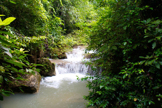 Erawan Waterfall；Kanchanaburi；泰國