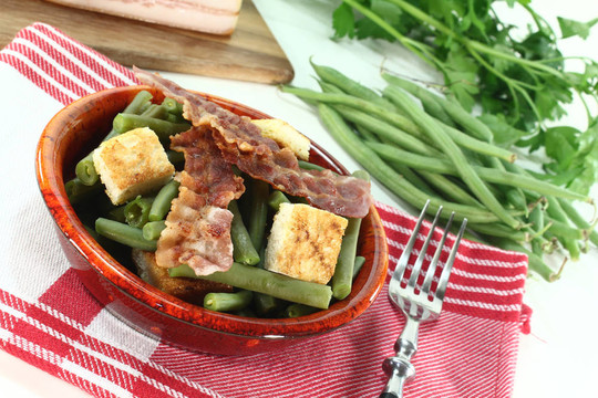 綠豆和熏肉