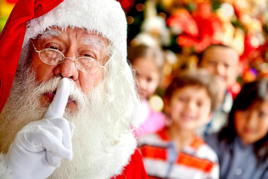 Santa保持安靜
