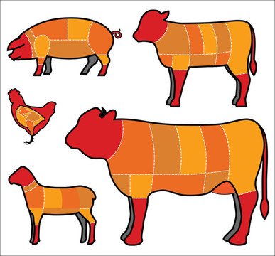 切割肉