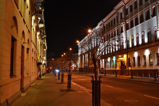 明斯克夜景觀