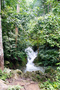 Erawan Waterfall；Kanchanaburi；泰國
