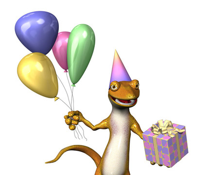 2生日的壁虎
