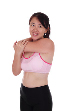 做一些伸展運(yùn)動的女人