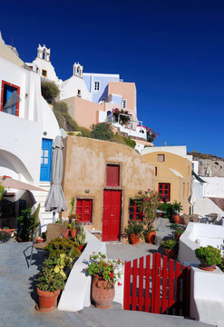在島上，錫拉伊亞村（圣托里尼- Cyclades）；希臘