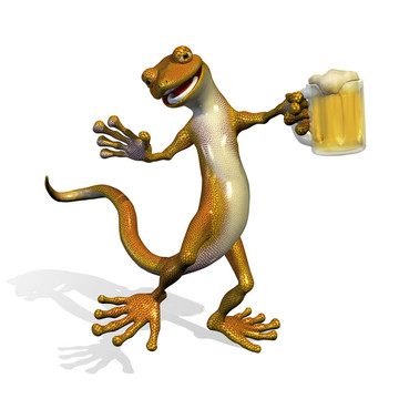 壁虎與啤酒