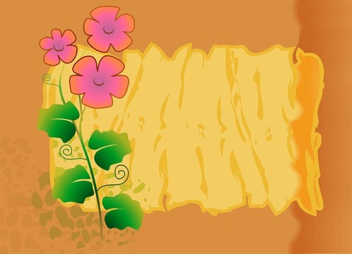 框架和花