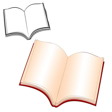 本書是打開的