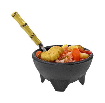 甜的和酸的雞肉餐