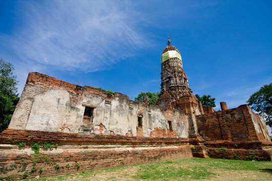 在泰國ayutthay歷史公園
