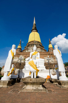 在泰國ayutthay歷史公園