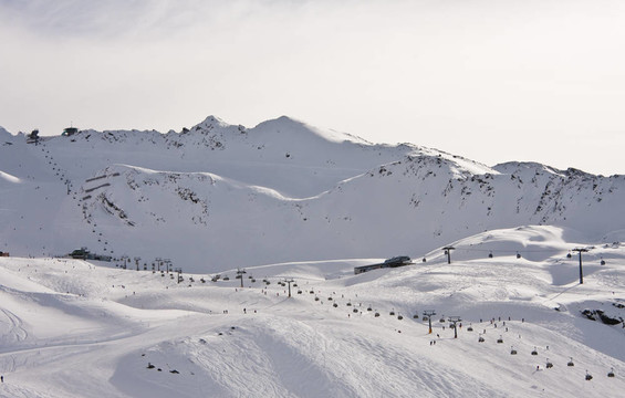 滑雪場hohrgurgl。奧地利