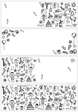 節(jié)日素描；你設(shè)計(jì)的橫幅