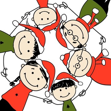 圣诞快乐！幸福家庭插画为您设计