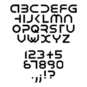 未來字母字體隔離-插圖