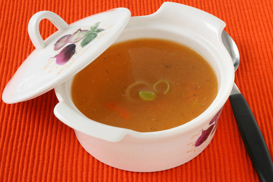 碗里的韭菜湯