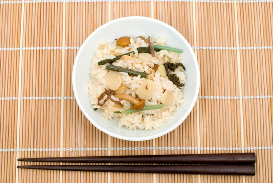 日本野蔬菜飯