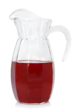 水果飲料的玻璃壺