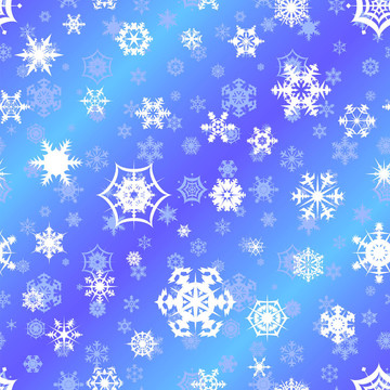 重復(fù)的雪花背景