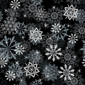 無縫的雪花背景