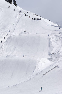 滑雪場的滑雪勝地