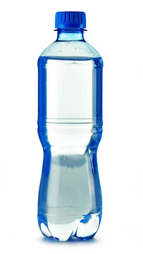 聚碳酸酯塑料瓶礦泉水隔離在白色