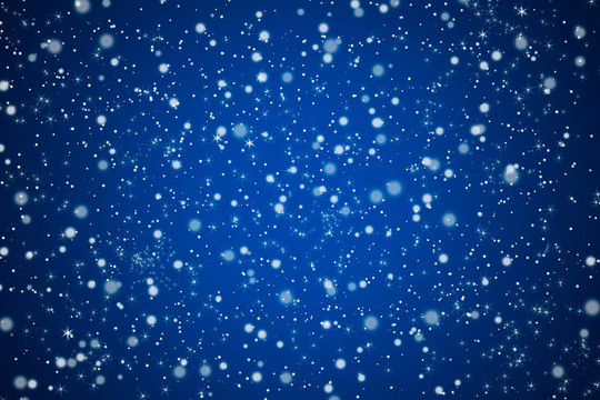 藍(lán)色夜空與星光