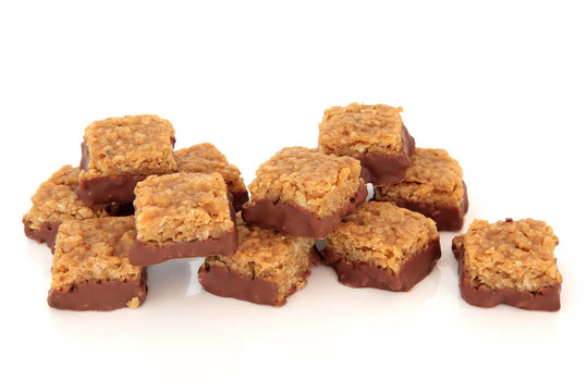 巧克力和Flapjack Cakes