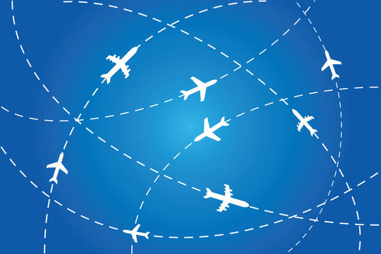 飛機(jī)在空中航行