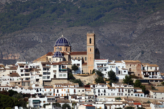 地中海度假勝地Altea；西班牙