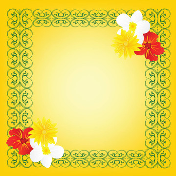 多彩的花架