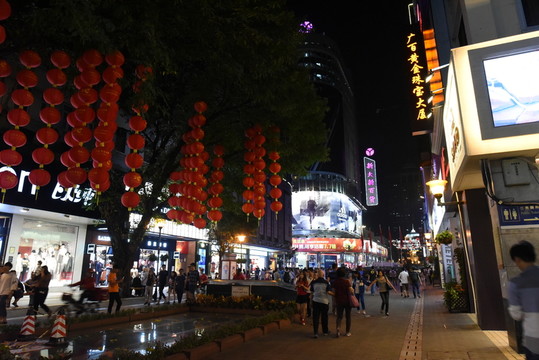 廣州北京路步行街夜景