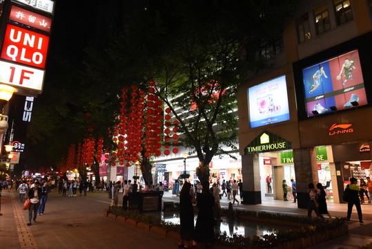 廣州北京路步行街夜景