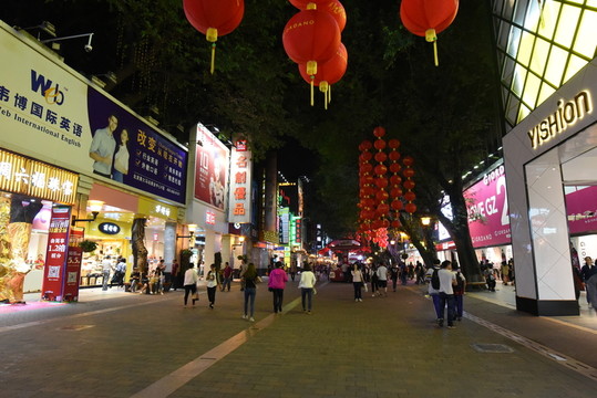 廣州北京路步行街夜景