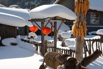 雪鄉(xiāng)農(nóng)家小院
