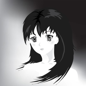 動漫女孩眼淚B