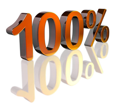 金屬100%符號