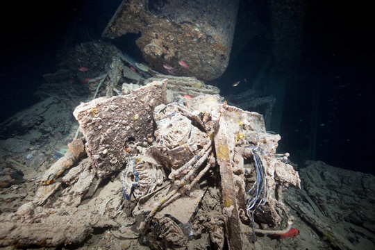 在SS thistlegorm 1貨艙。