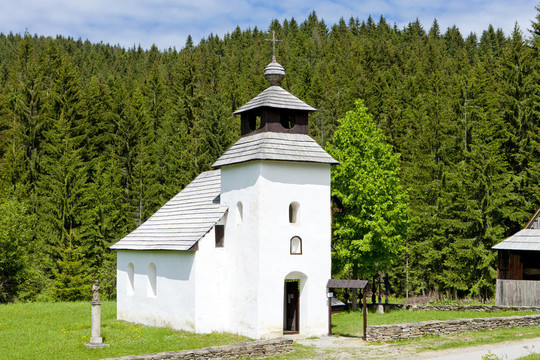 在kysuce鄉(xiāng)村博物館教堂；Vychylovka；斯洛伐克