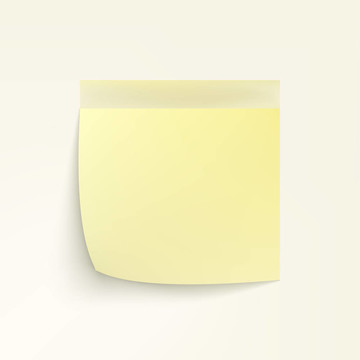 Yellow Sticky Note。EPS 8